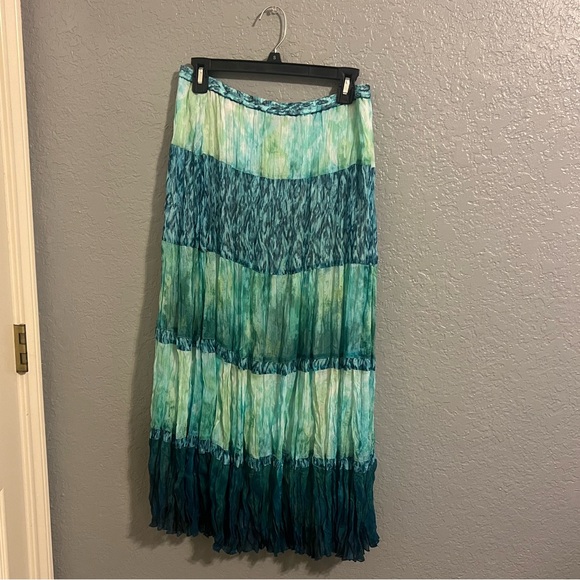 Chico’s • Water color Patterned Maxi Skirt - Picture 1 of 4